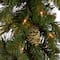 9&#x27; x 10&#x22; Pre-lit Carolina Pine Artificial Christmas Garland with 27 Flocked Cones and 100 Clear Lights